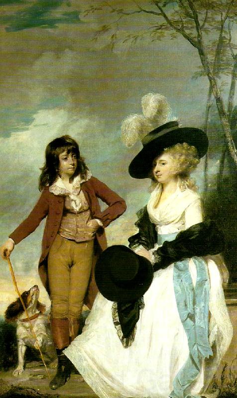 Sir Joshua Reynolds miss gideon and her brother, william